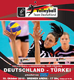 Volleyball-L�nderspiel der Frauen: Deutschland - T�rkei. 10.10.2010, Bremen