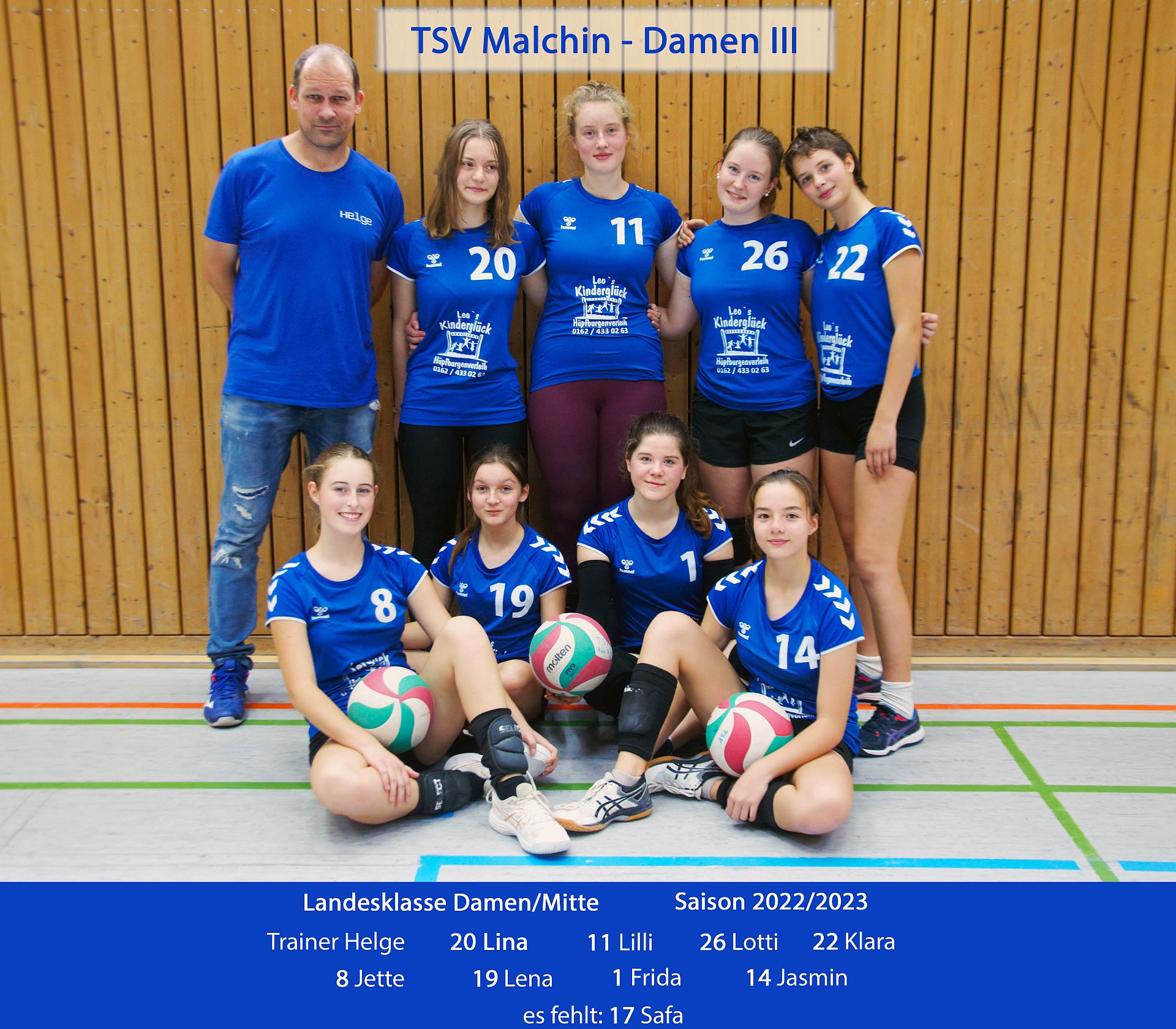 Mannschaftsfoto TSV Malchin III